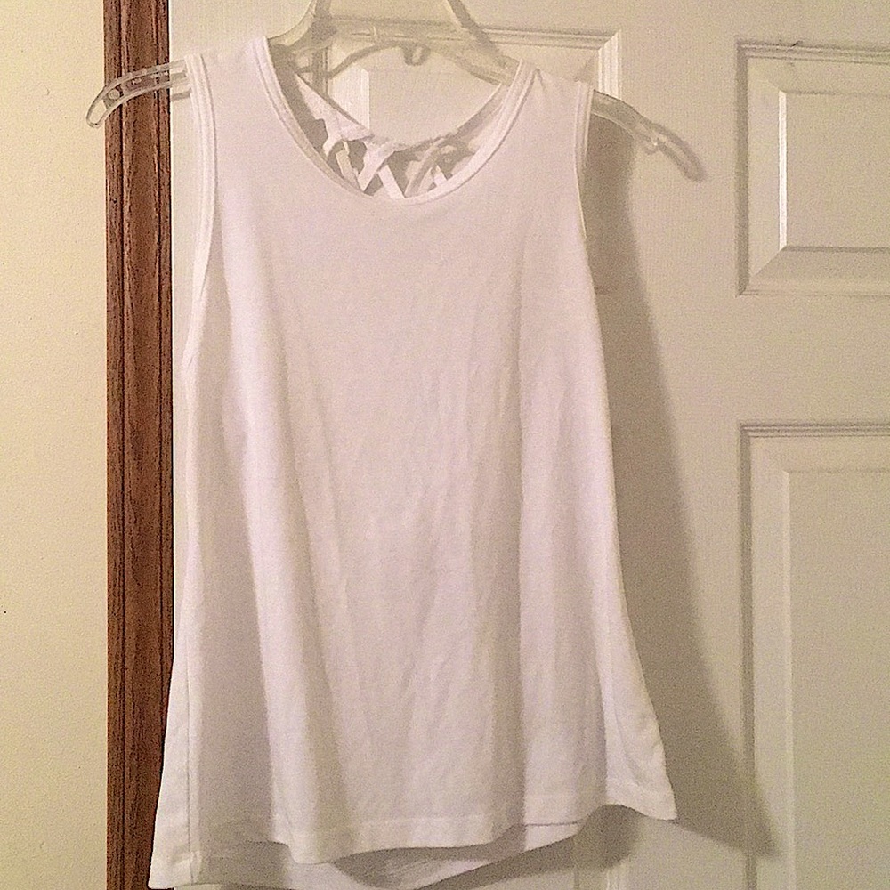 White Athletic Tank Top